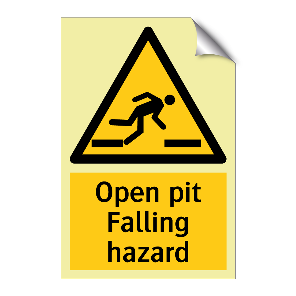 Open pit Falling hazard