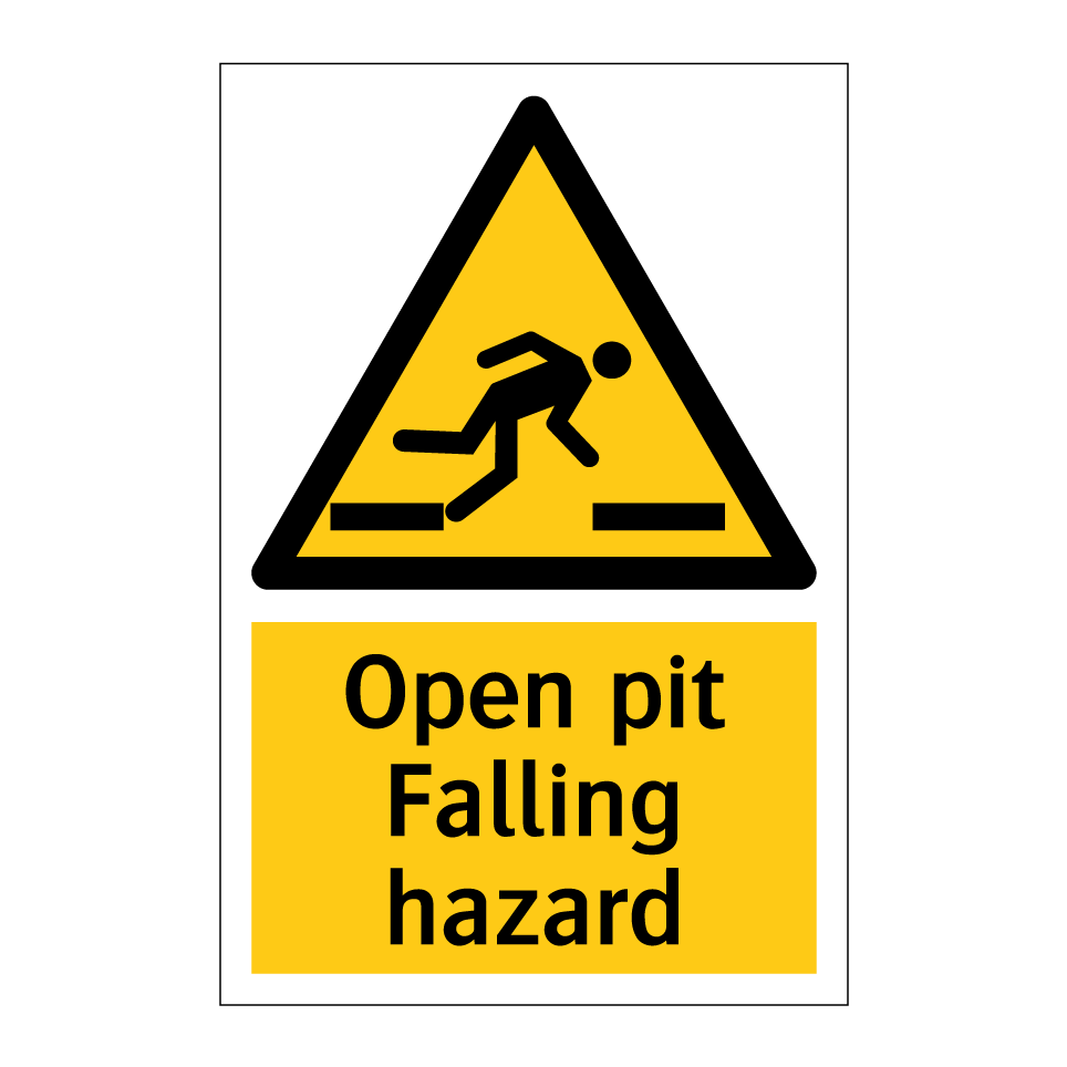 Open pit Falling hazard
