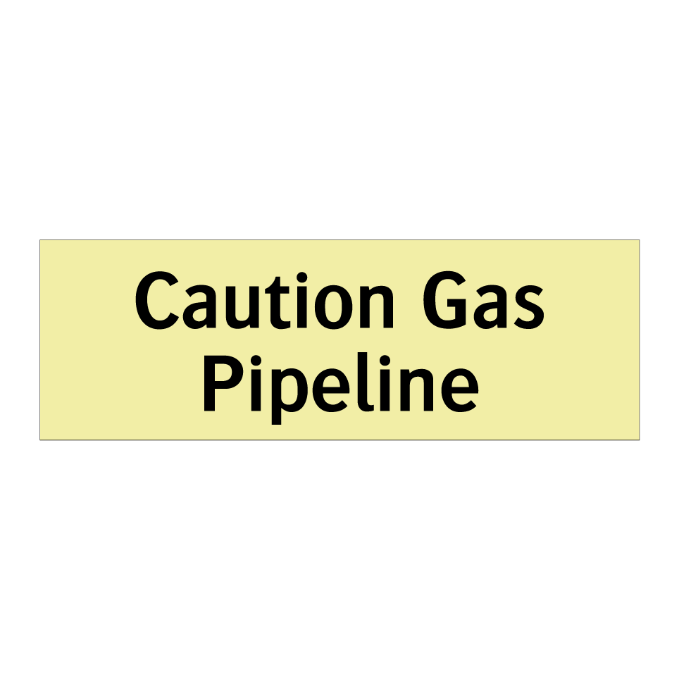 Caution Gas Pipeline