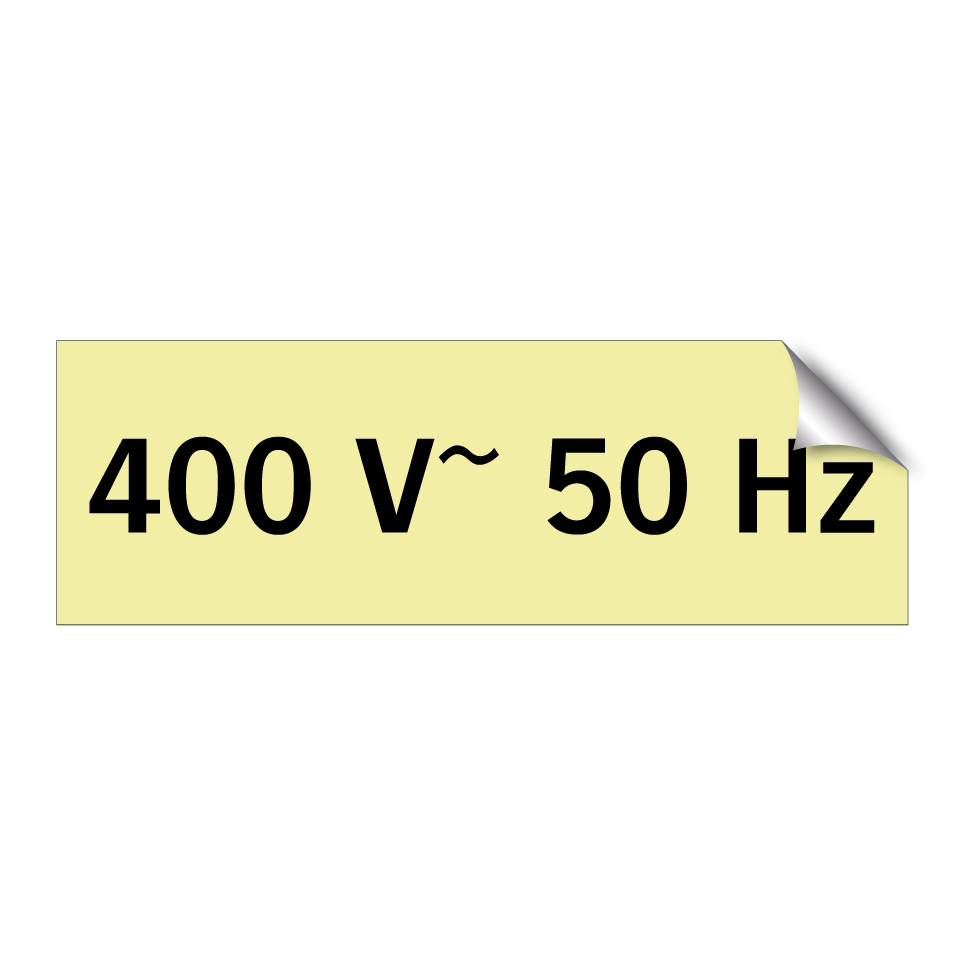 400 V~ 50 Hz