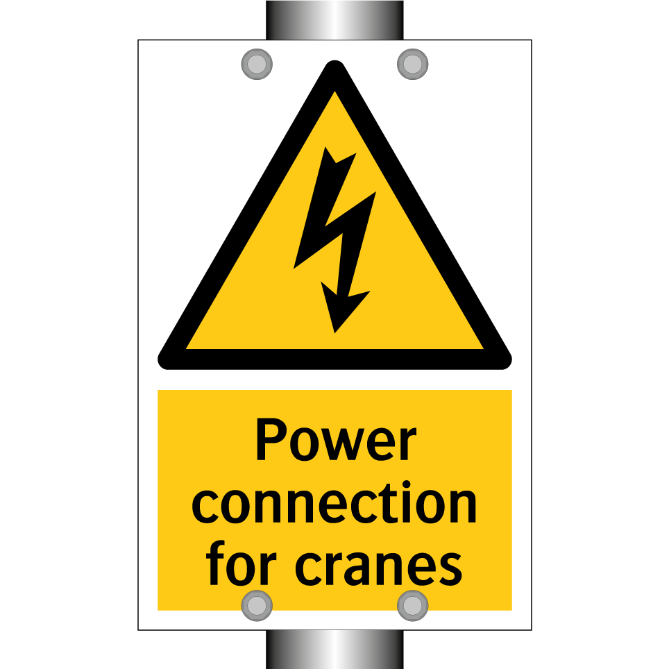 Power connection for cranes