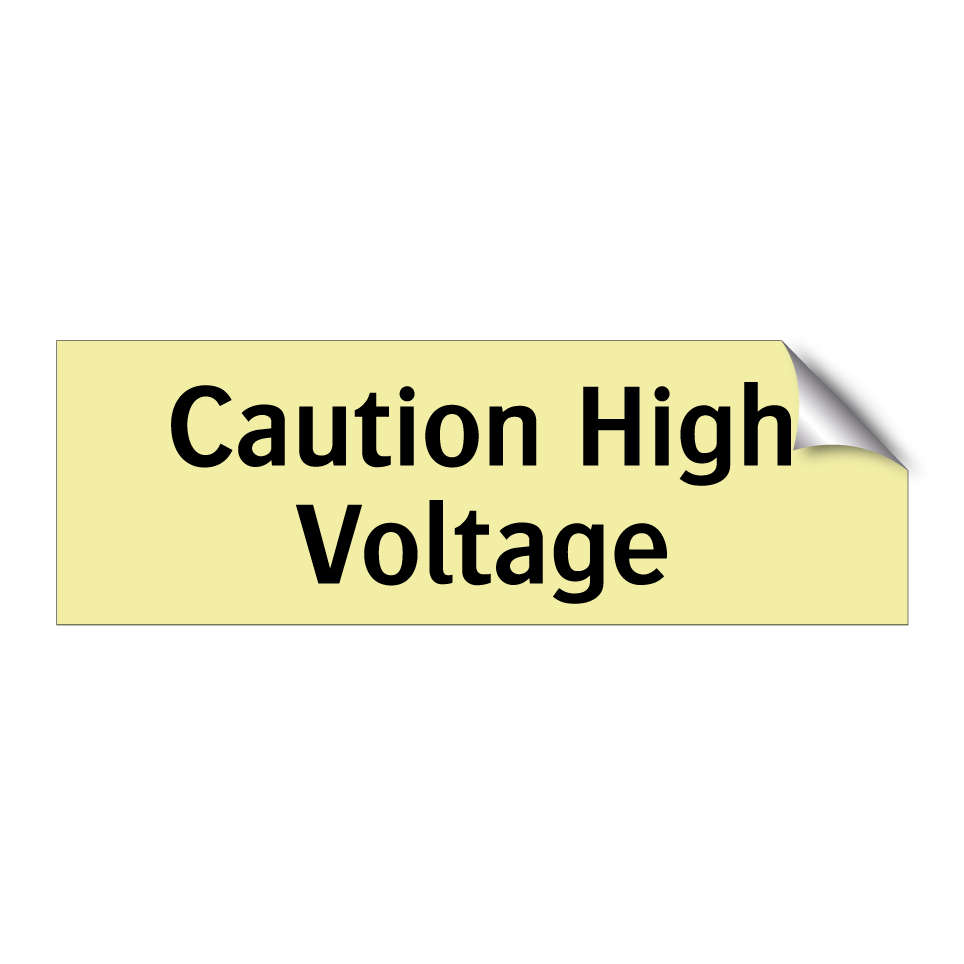 Caution High Voltage