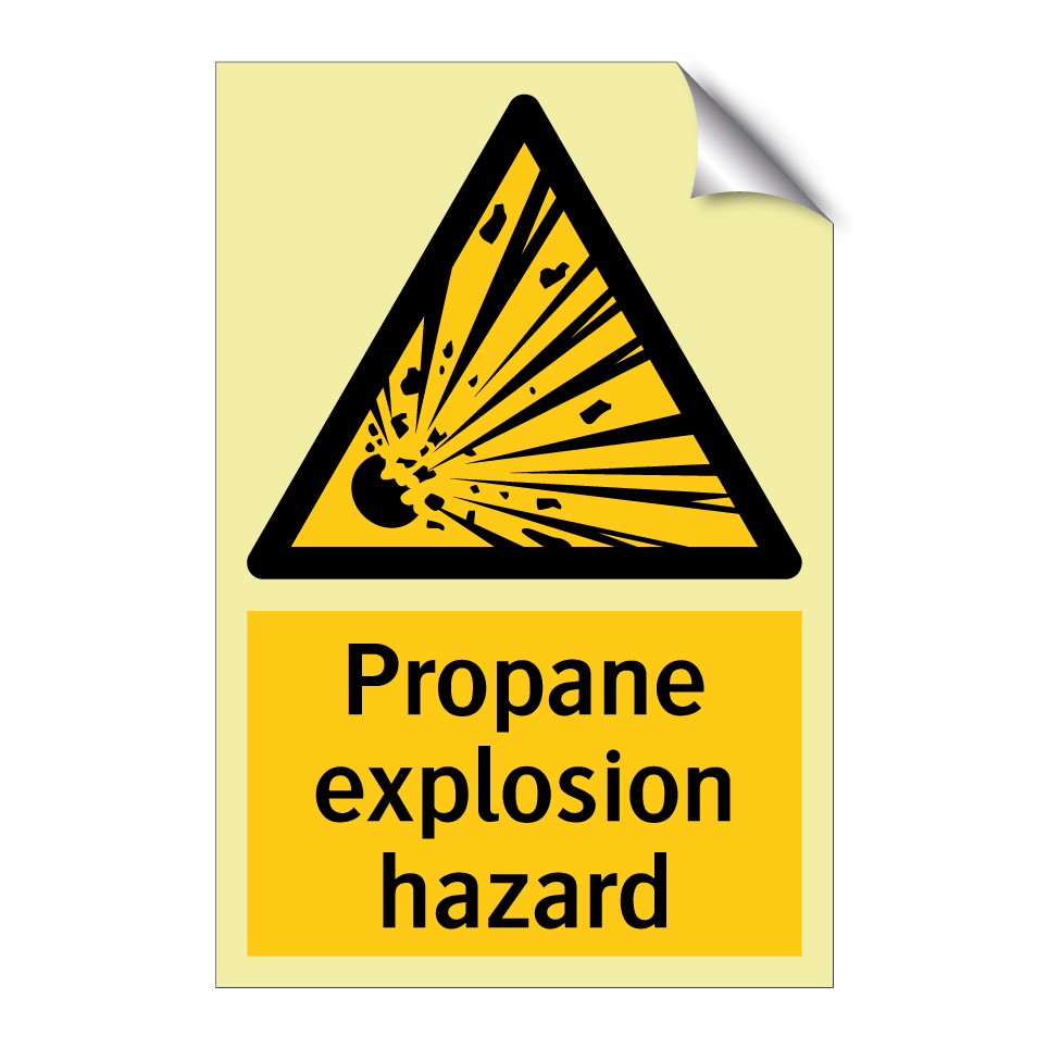 Propane explosion hazard