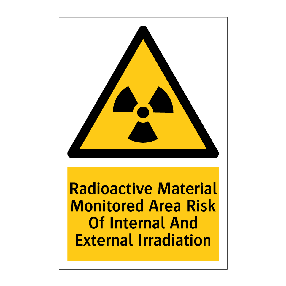 Radioactive Material Monitored Area Risk Of Internal And External Irradiation