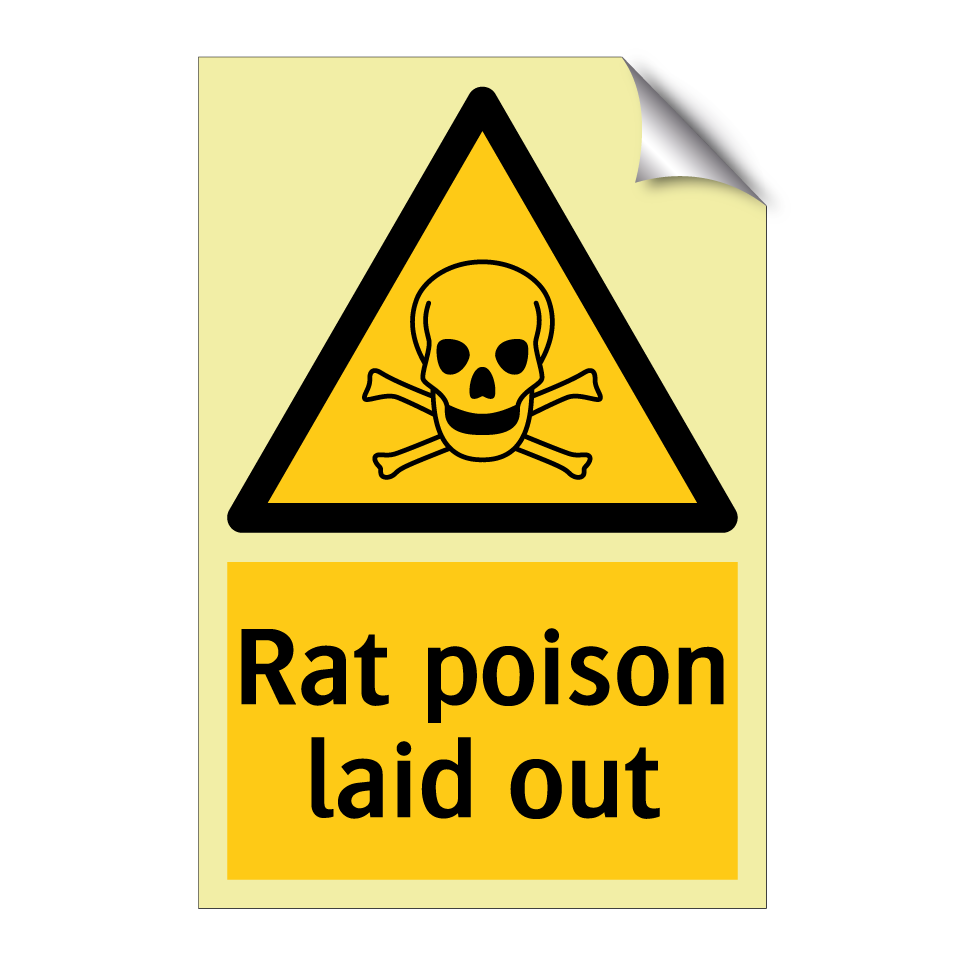 Rat poison laid out