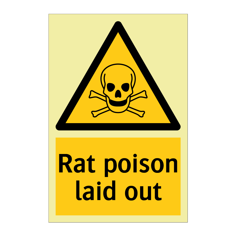 Rat poison laid out