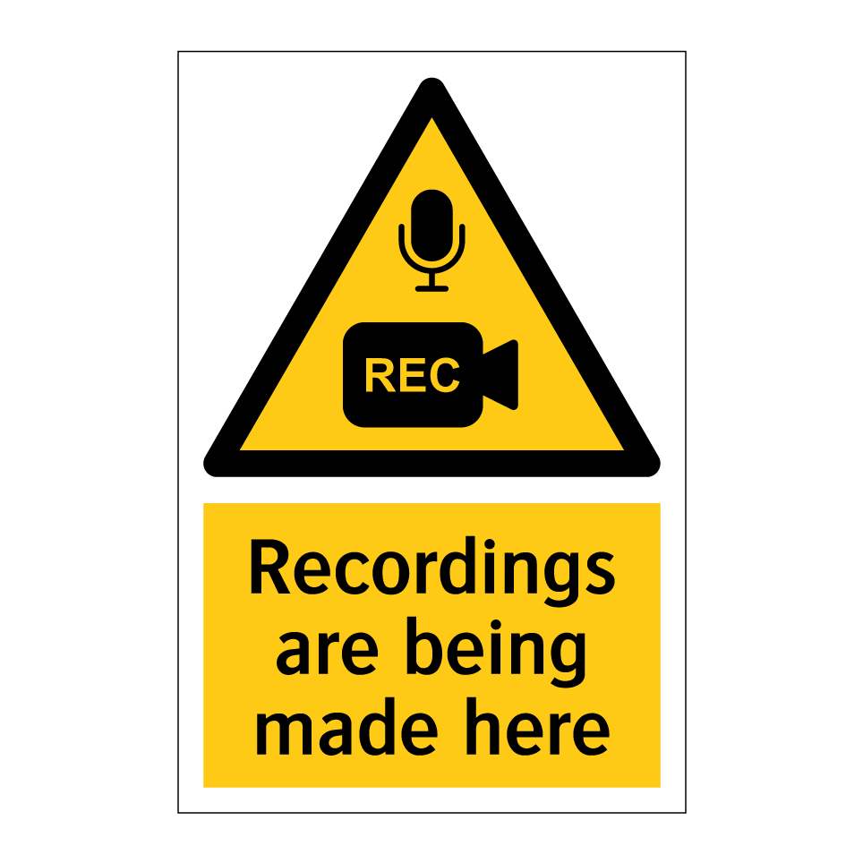 Recordings are being made here