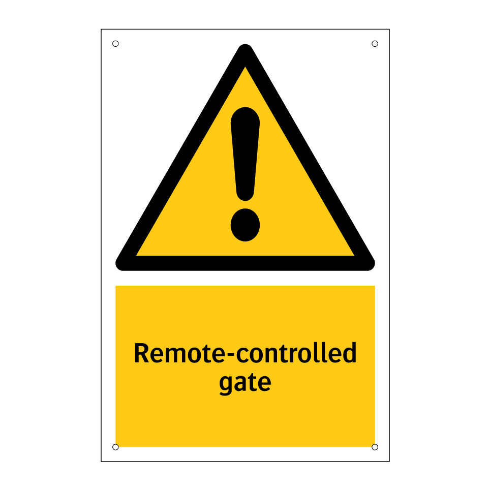 Remote-controlled gate