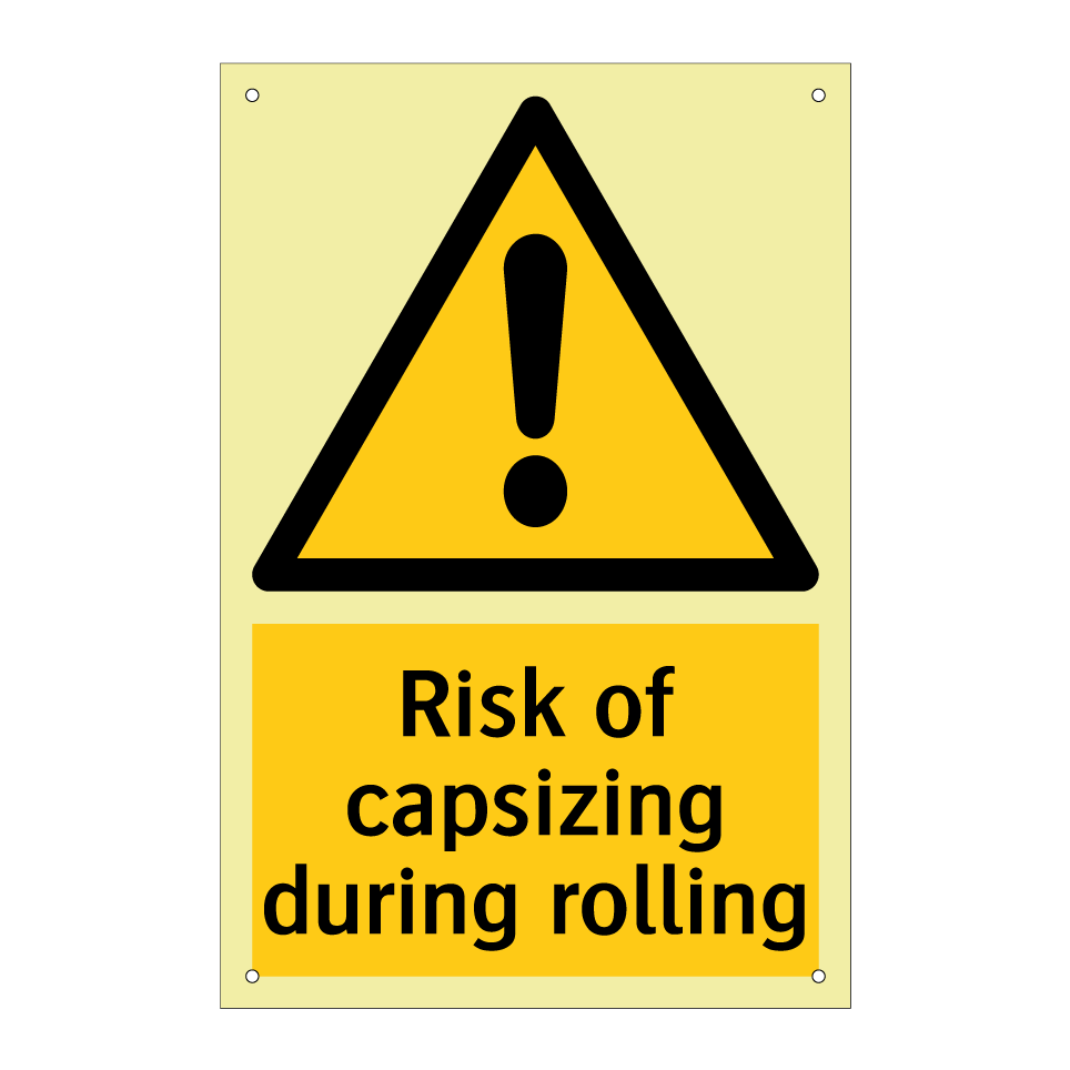 Risk of capsizing during rolling