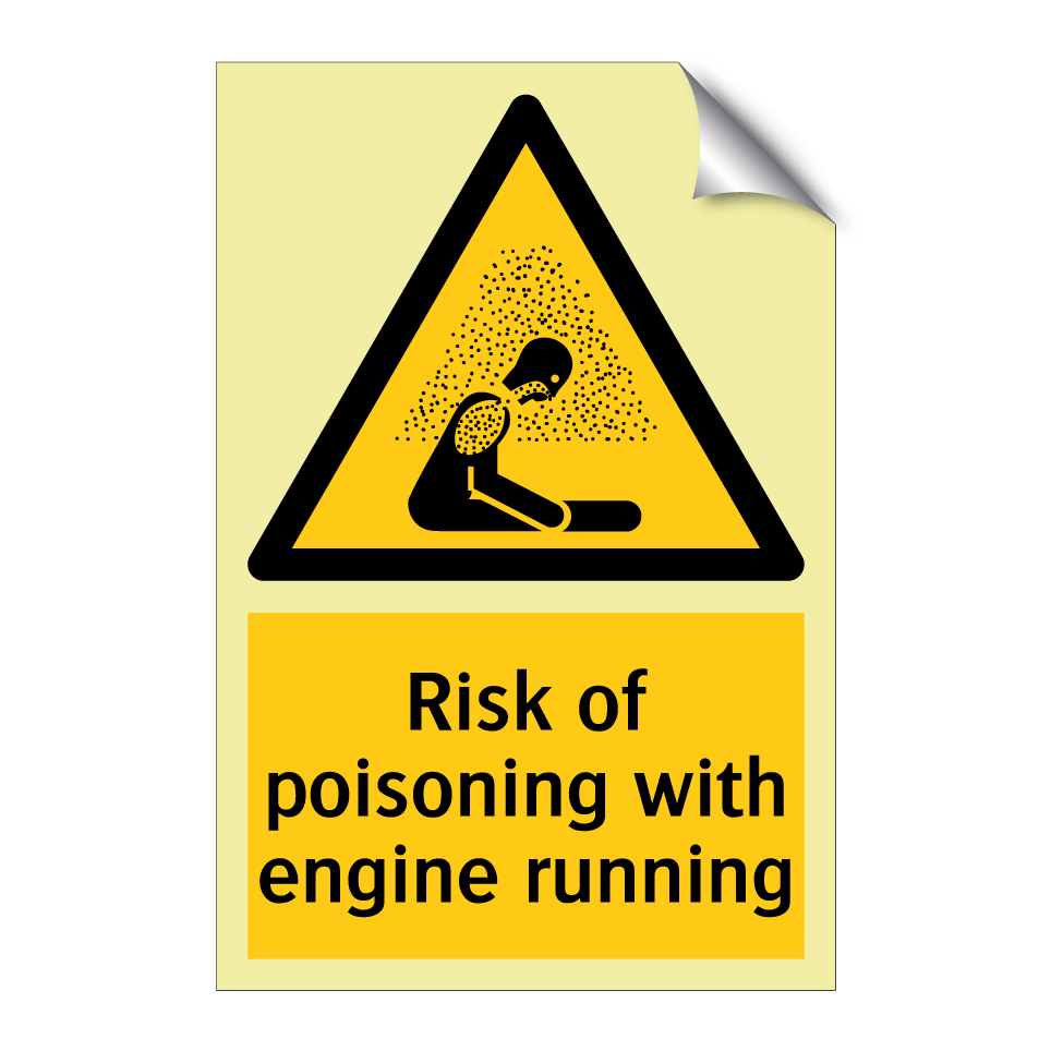 Risk of poisoning with engine running
