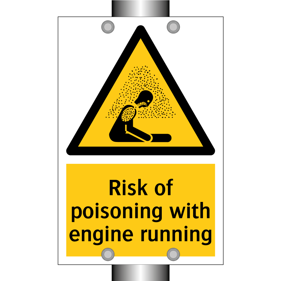 Risk of poisoning with engine running