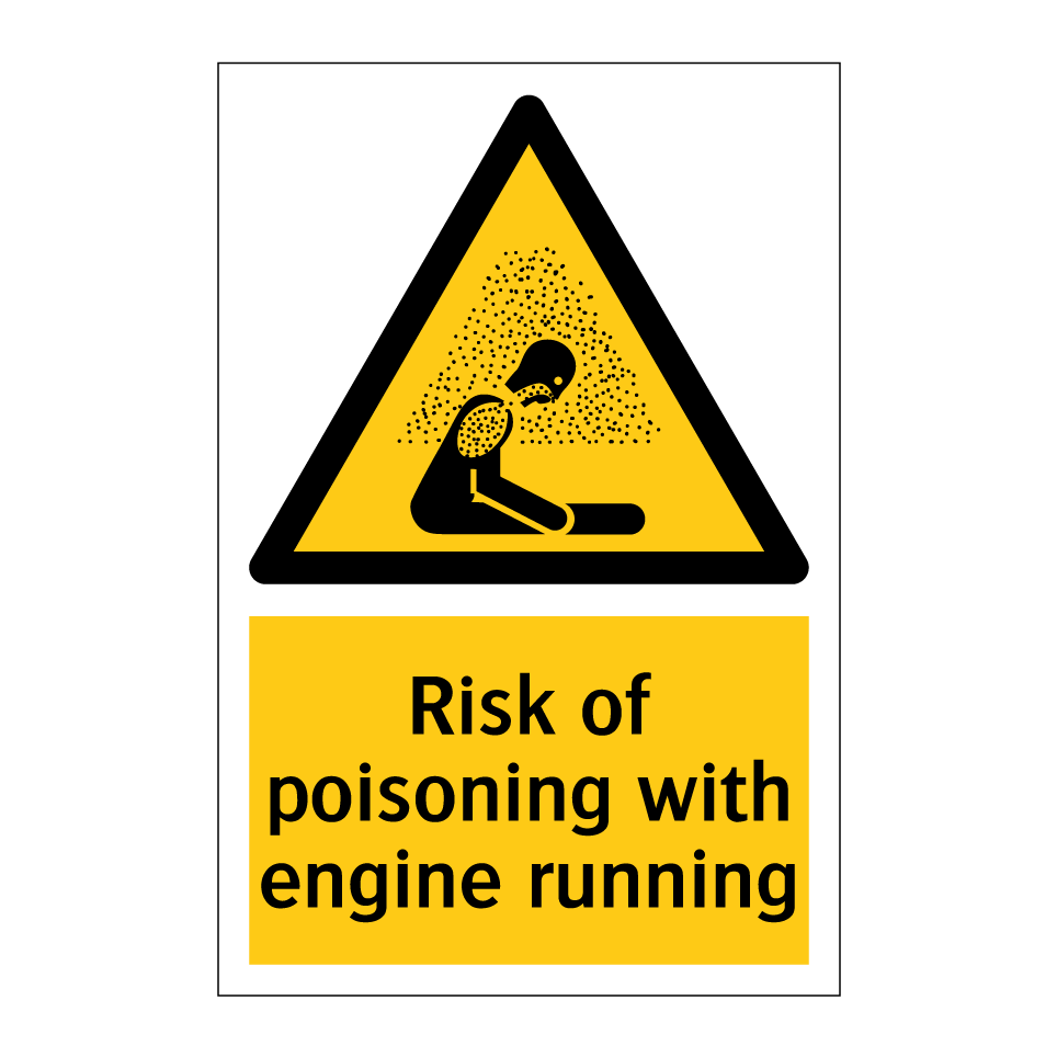 Risk of poisoning with engine running