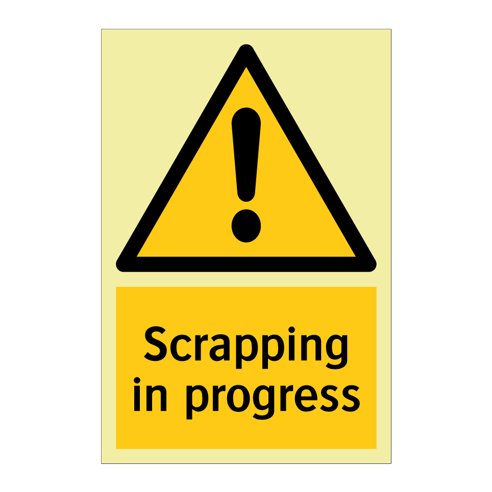 Scrapping in progress