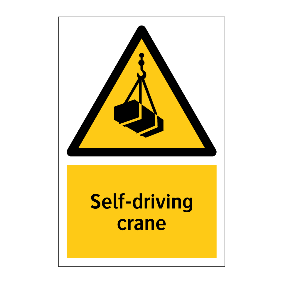 Self-driving crane