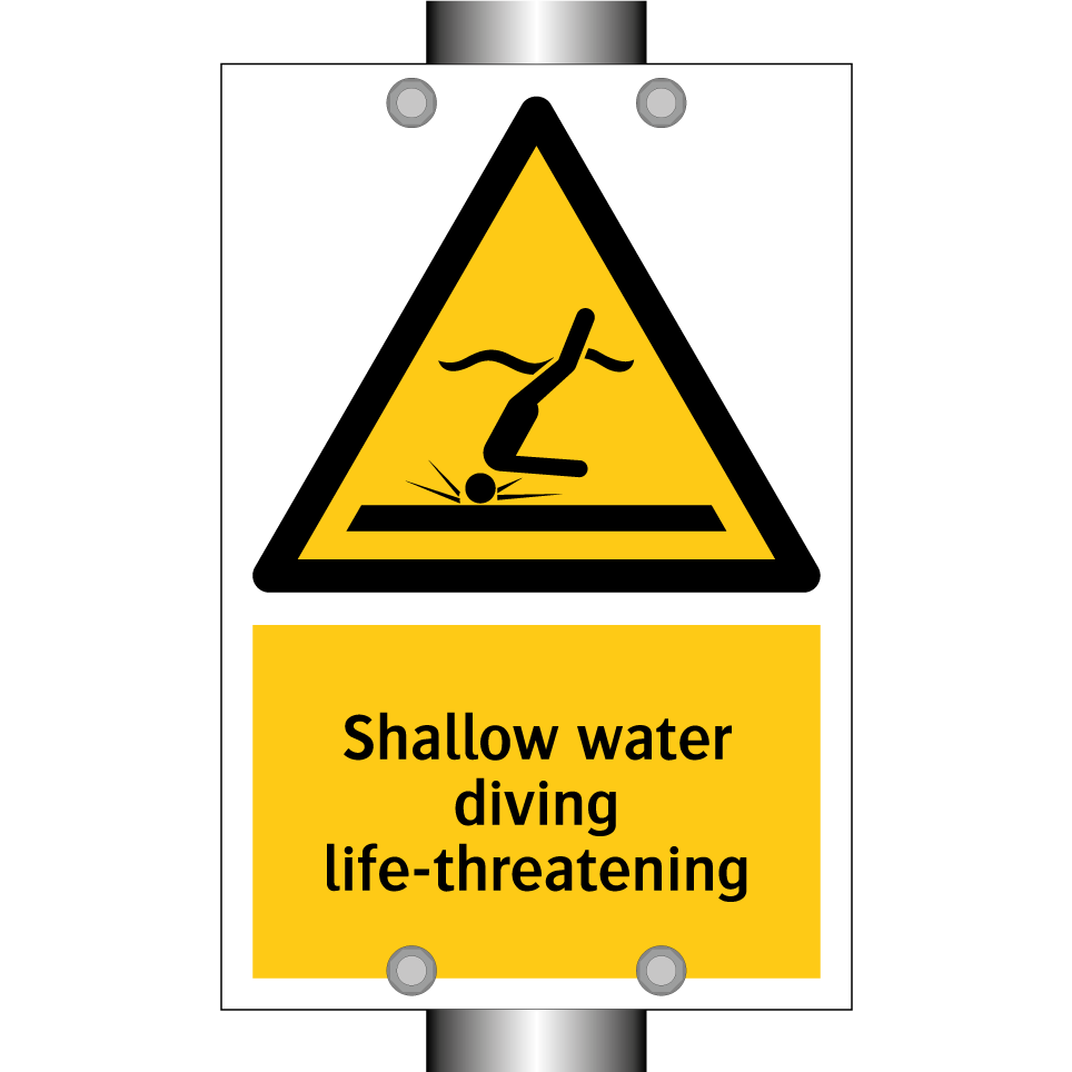 Shallow water diving life-threatening