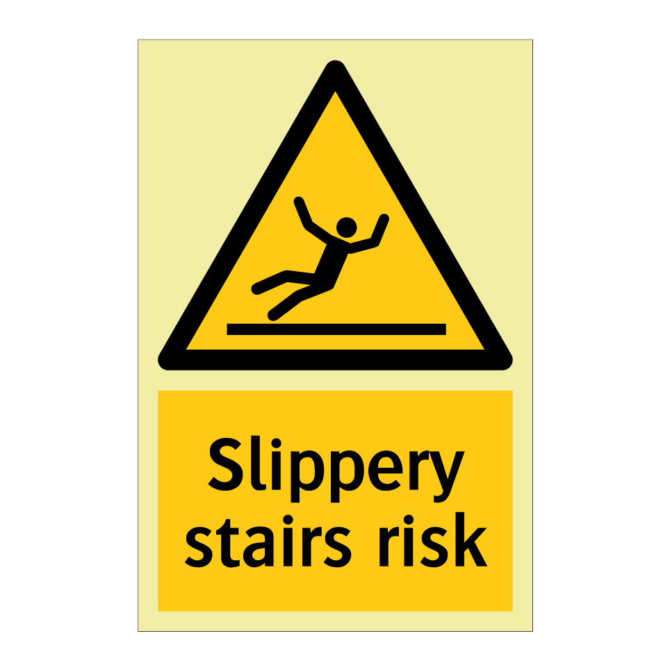 Slippery stairs risk