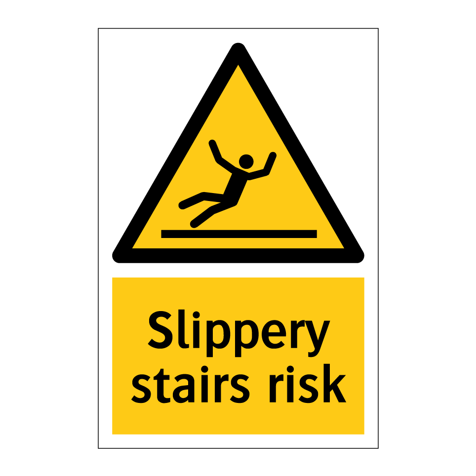 Slippery stairs risk
