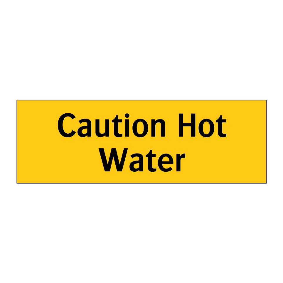 Caution Hot Water