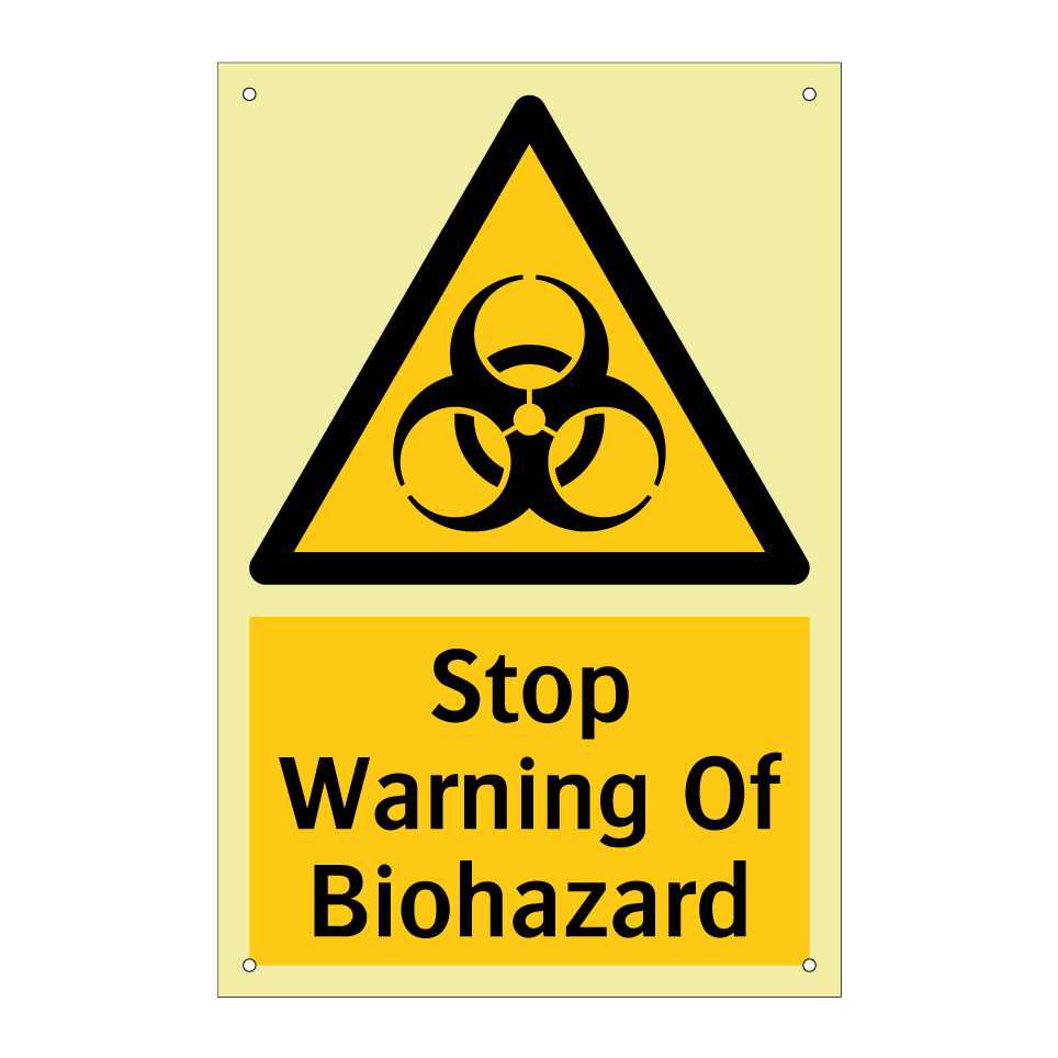 Stop Warning Of Biohazard