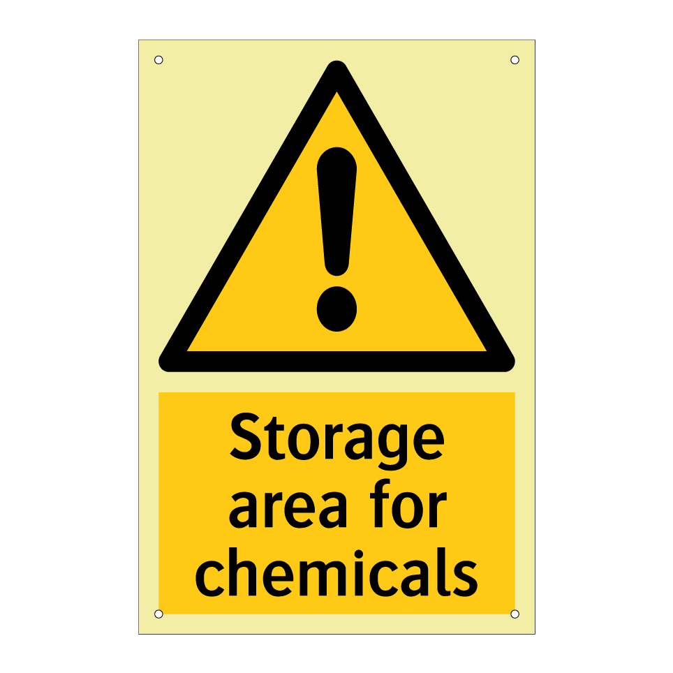 Storage area for chemicals