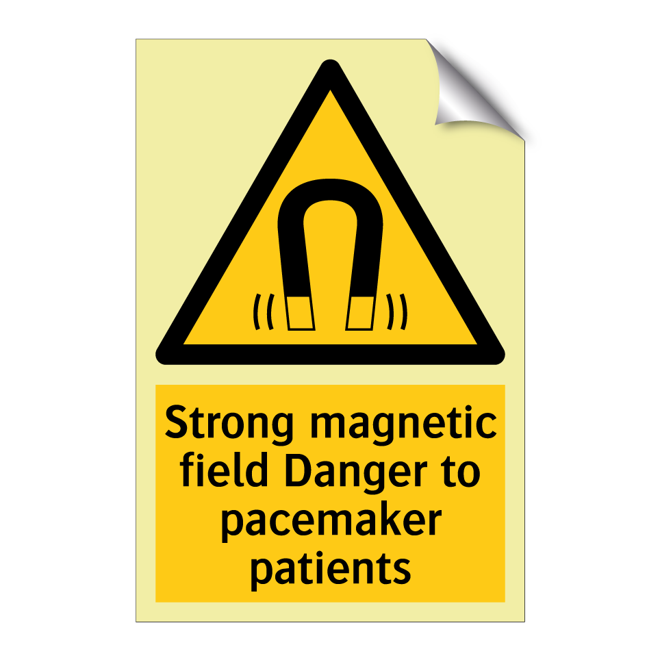 Strong magnetic field Danger to pacemaker patients