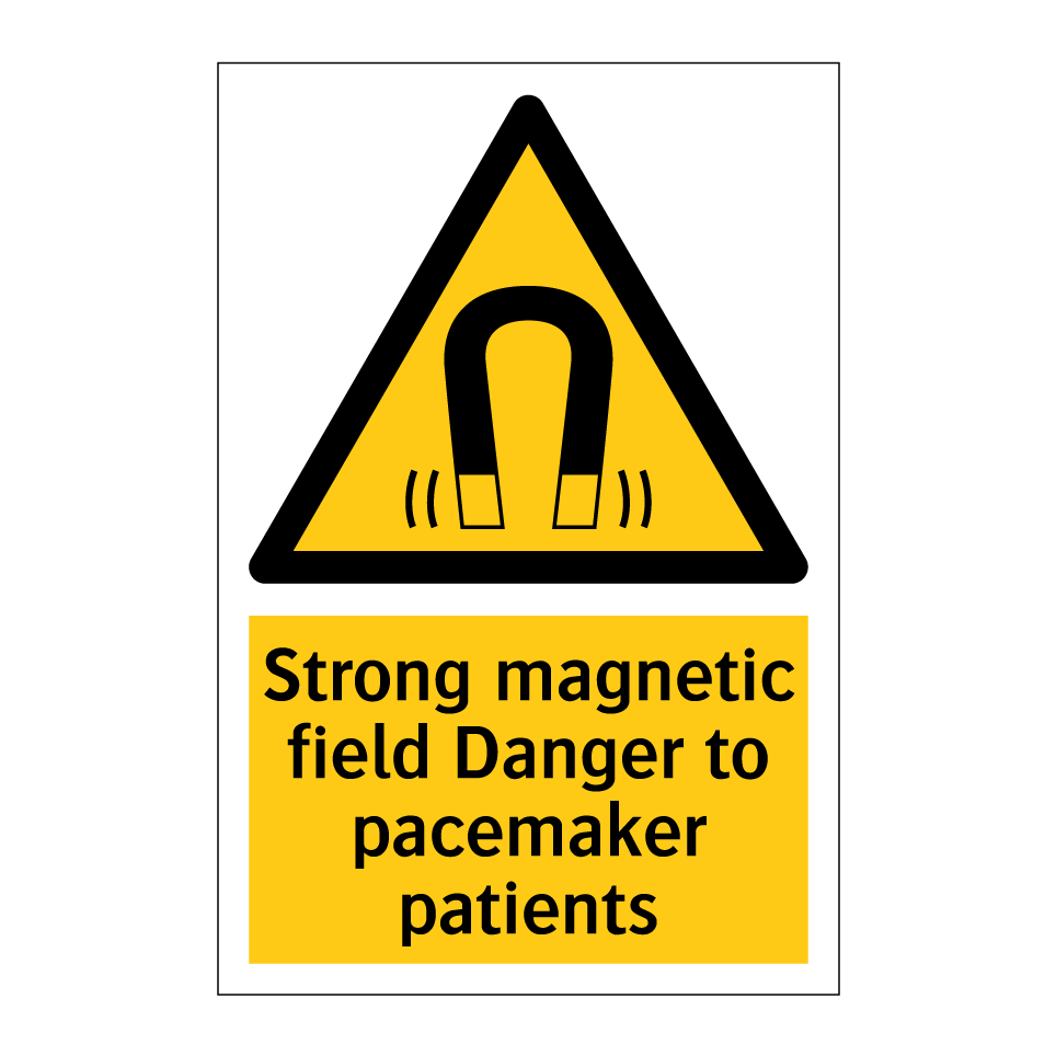 Strong magnetic field Danger to pacemaker patients