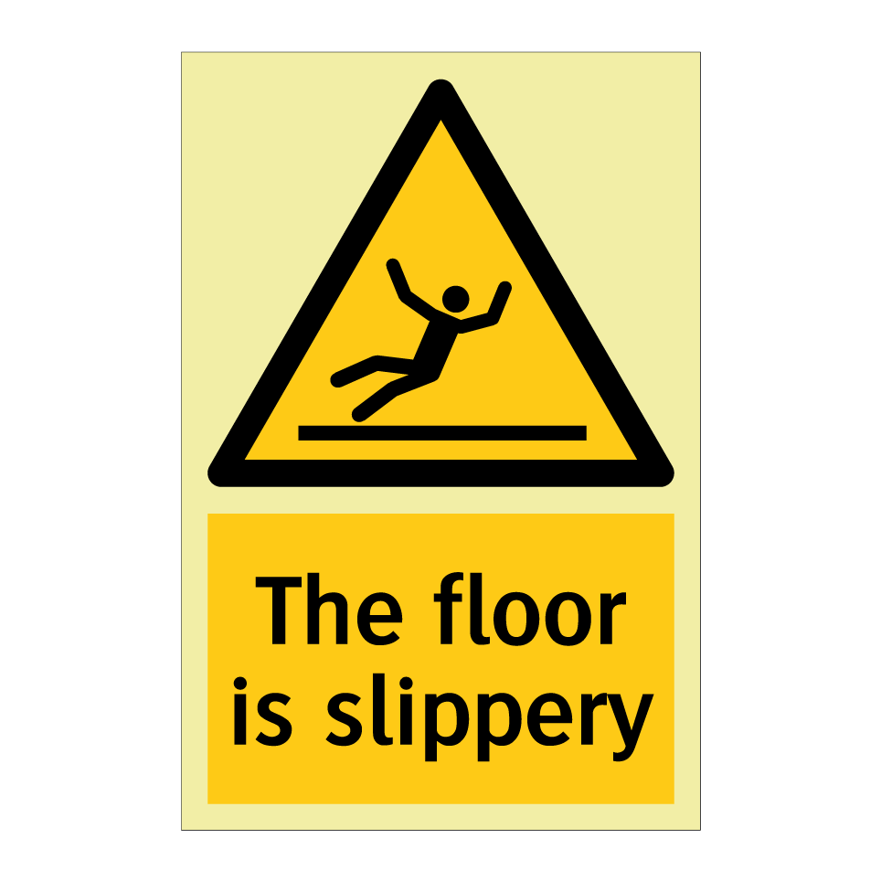The floor is slippery