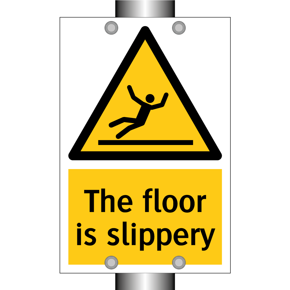The floor is slippery