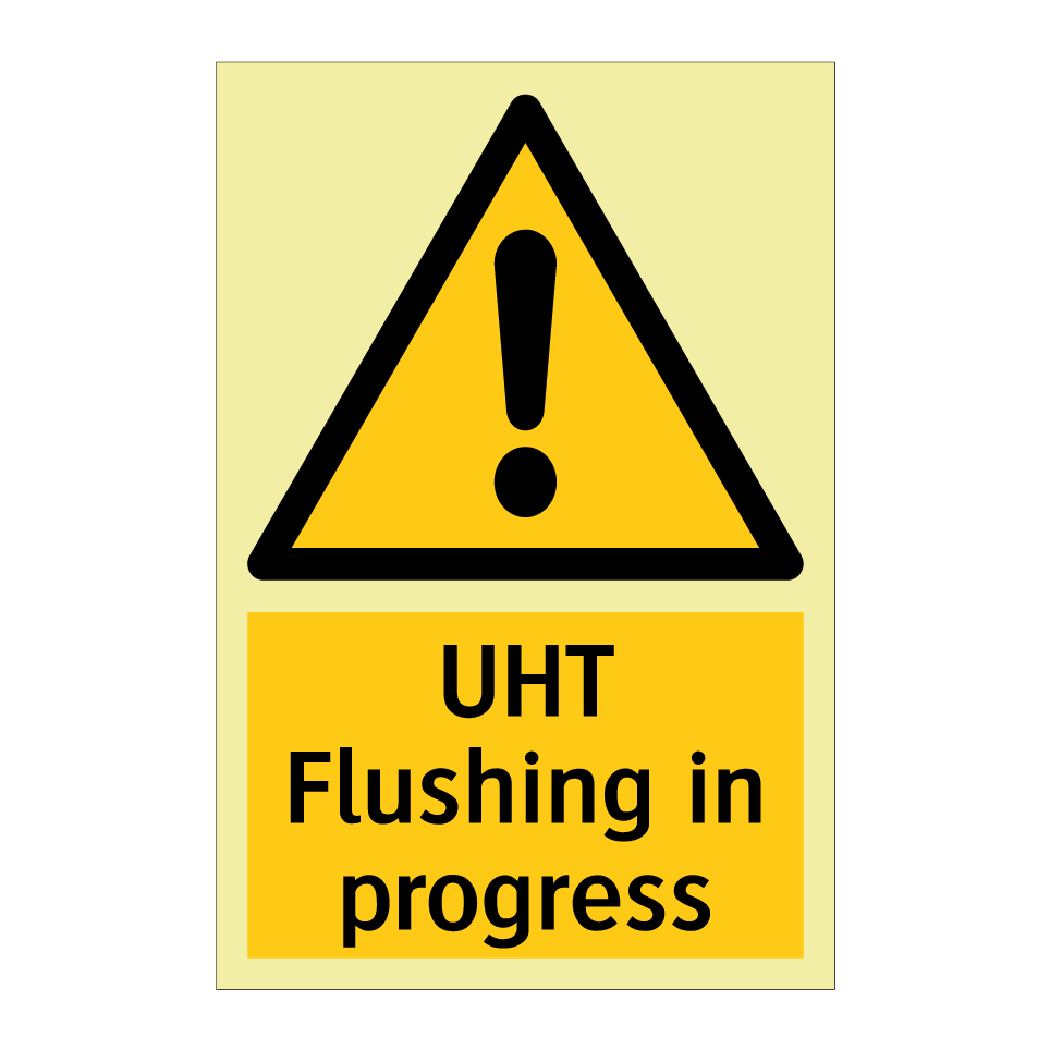 UHT Flushing in progress