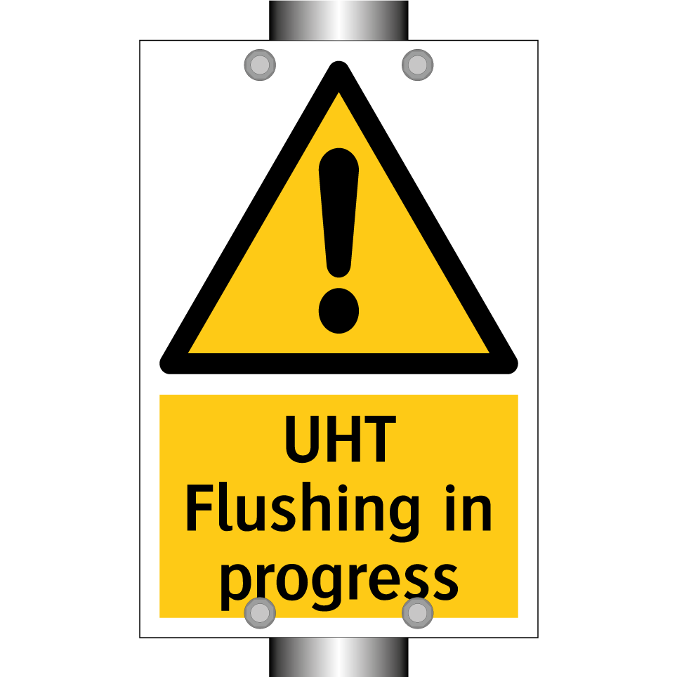 UHT Flushing in progress