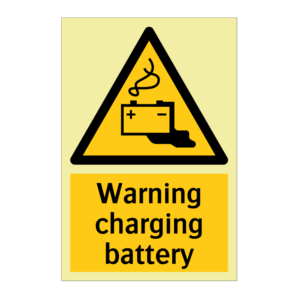 Warning charging battery
