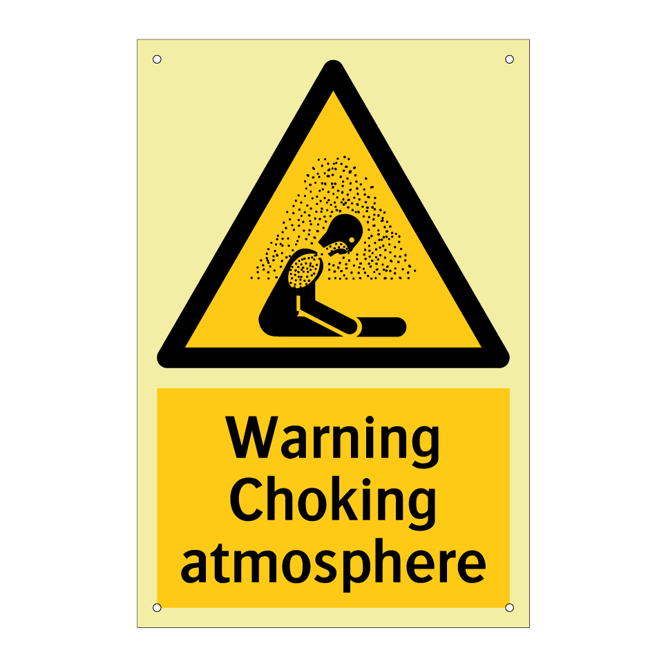 Warning Choking atmosphere