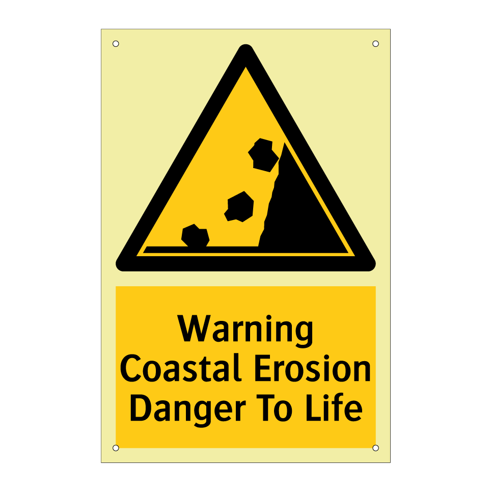 Warning Coastal Erosion Danger To Life