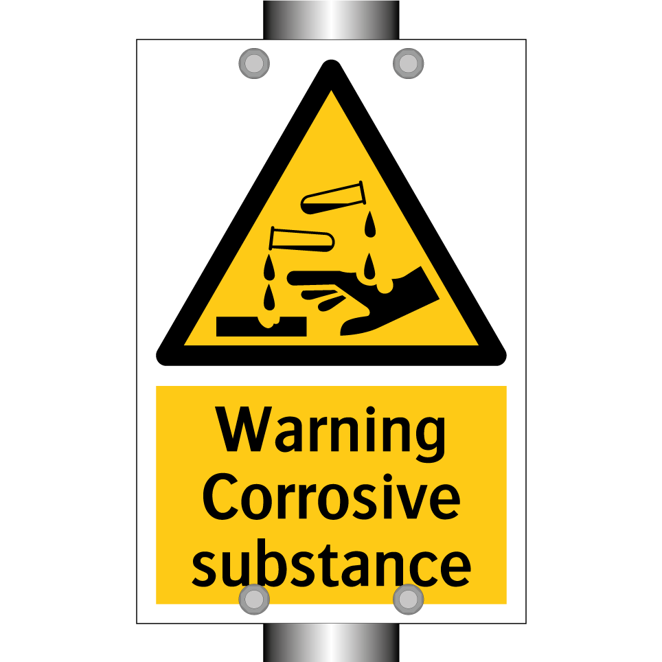 Warning Corrosive substance