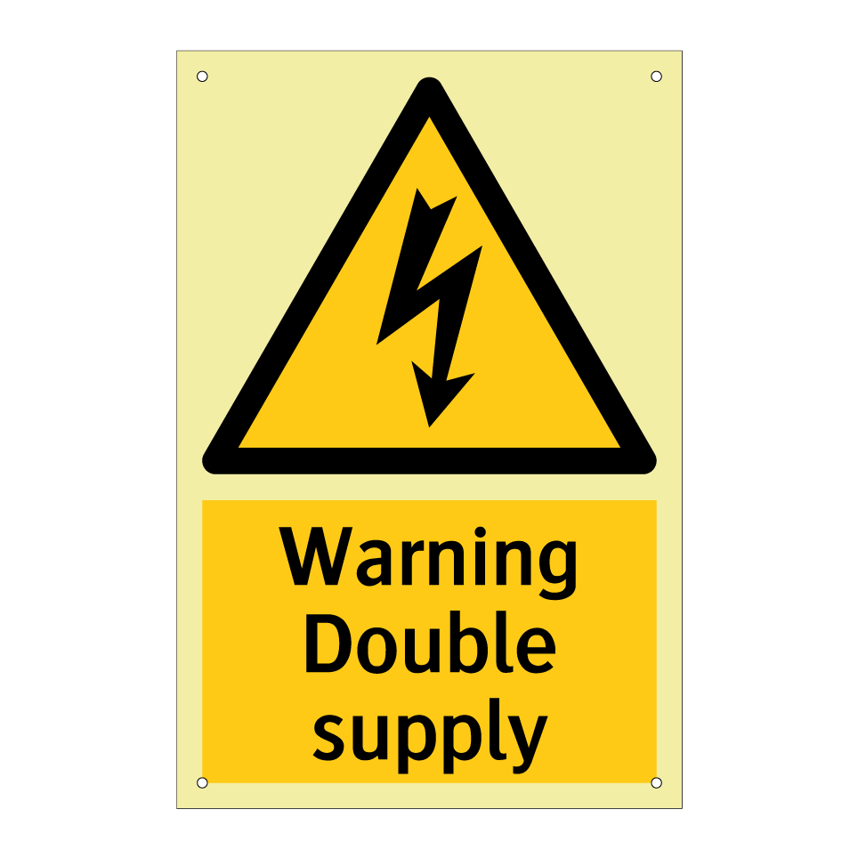 Warning Double supply