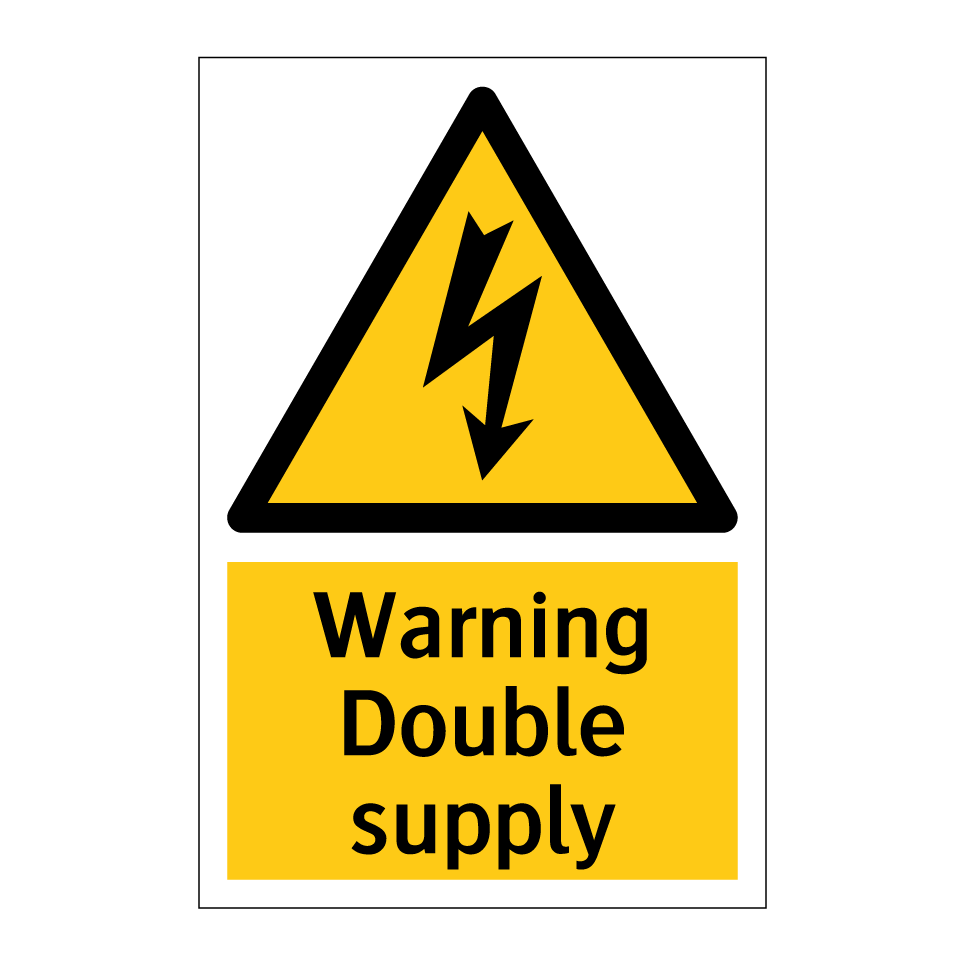 Warning Double supply