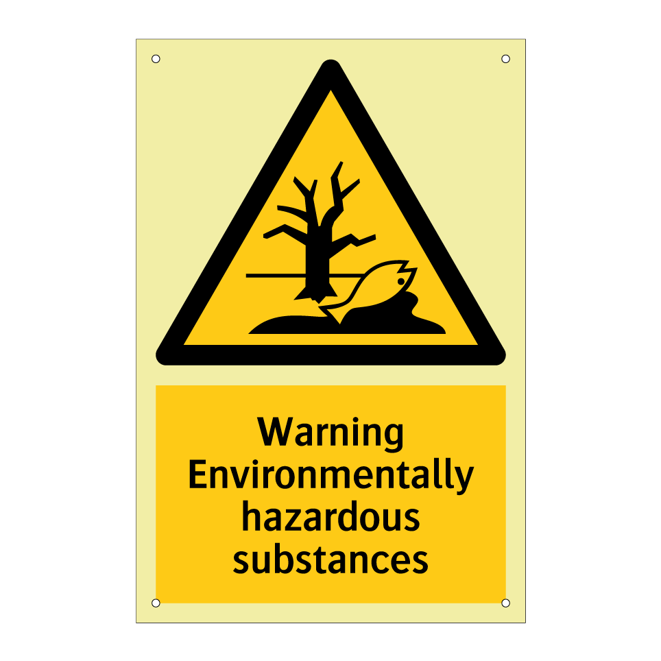 Warning Environmentally hazardous substances
