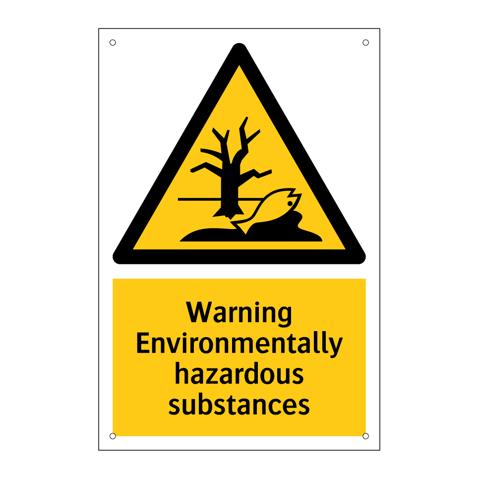 Warning Environmentally hazardous substances