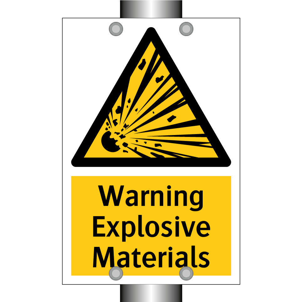Warning Explosive Materials