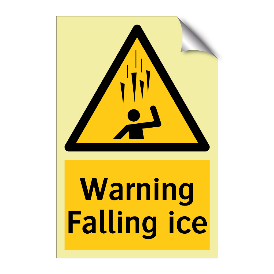 Warning Falling ice