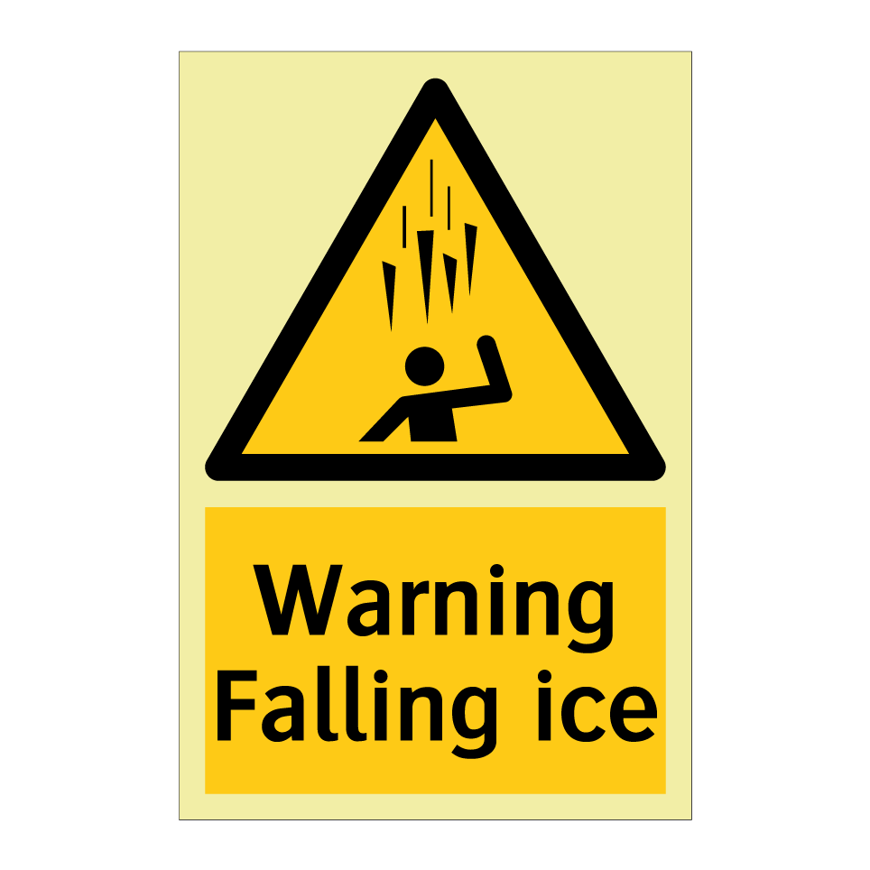 Warning Falling ice