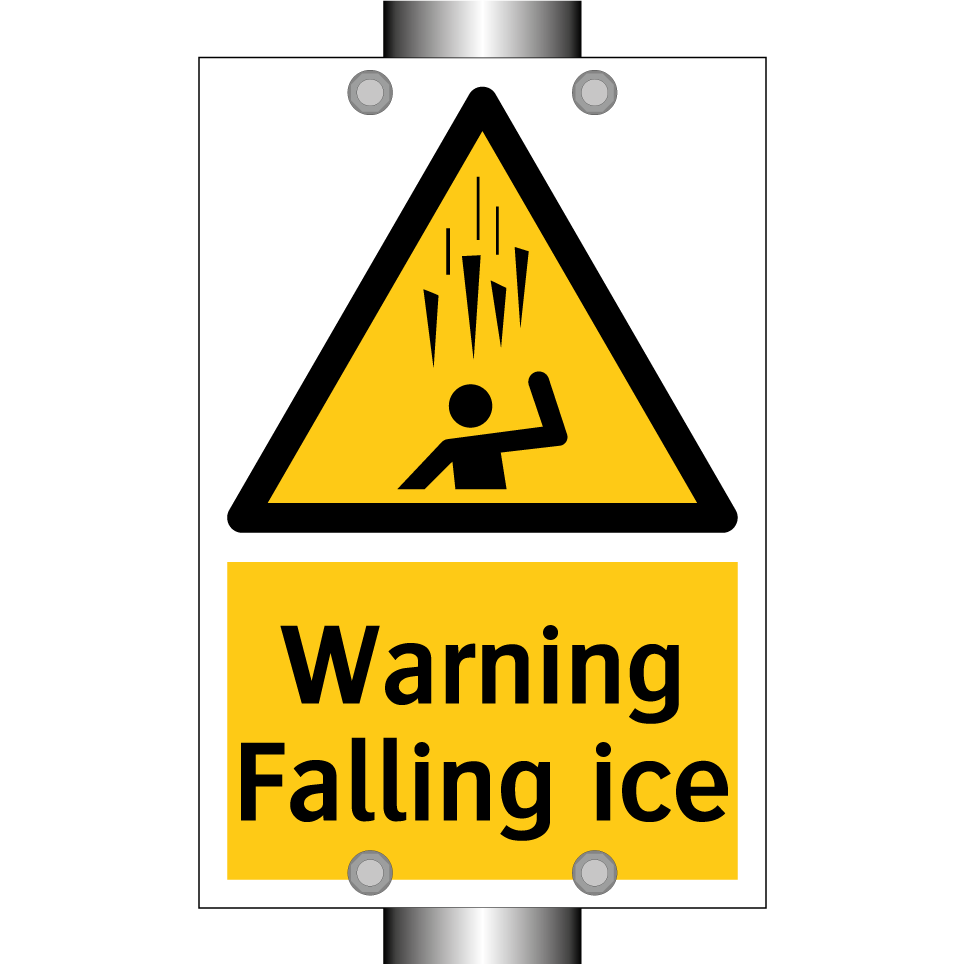 Warning Falling ice