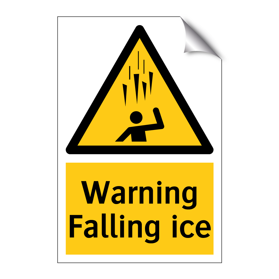 Warning Falling ice