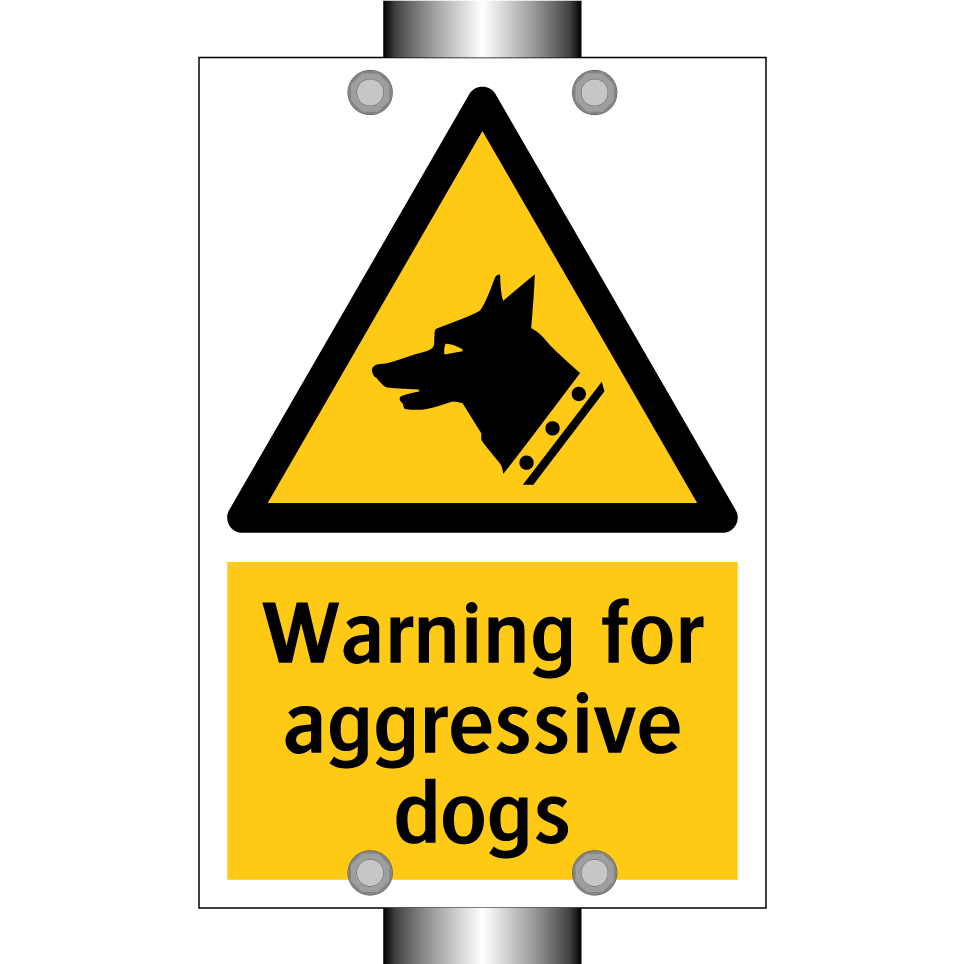 Warning for aggressive dogs