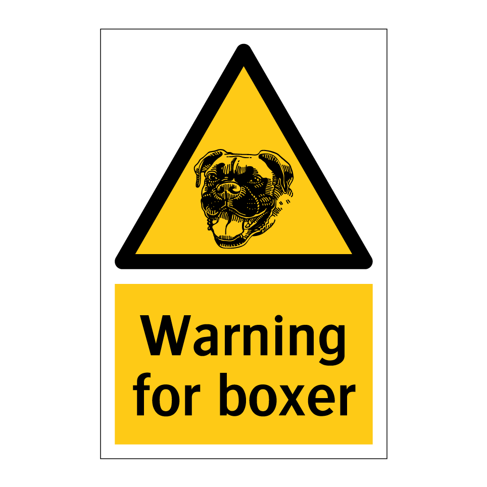 Warning for boxer