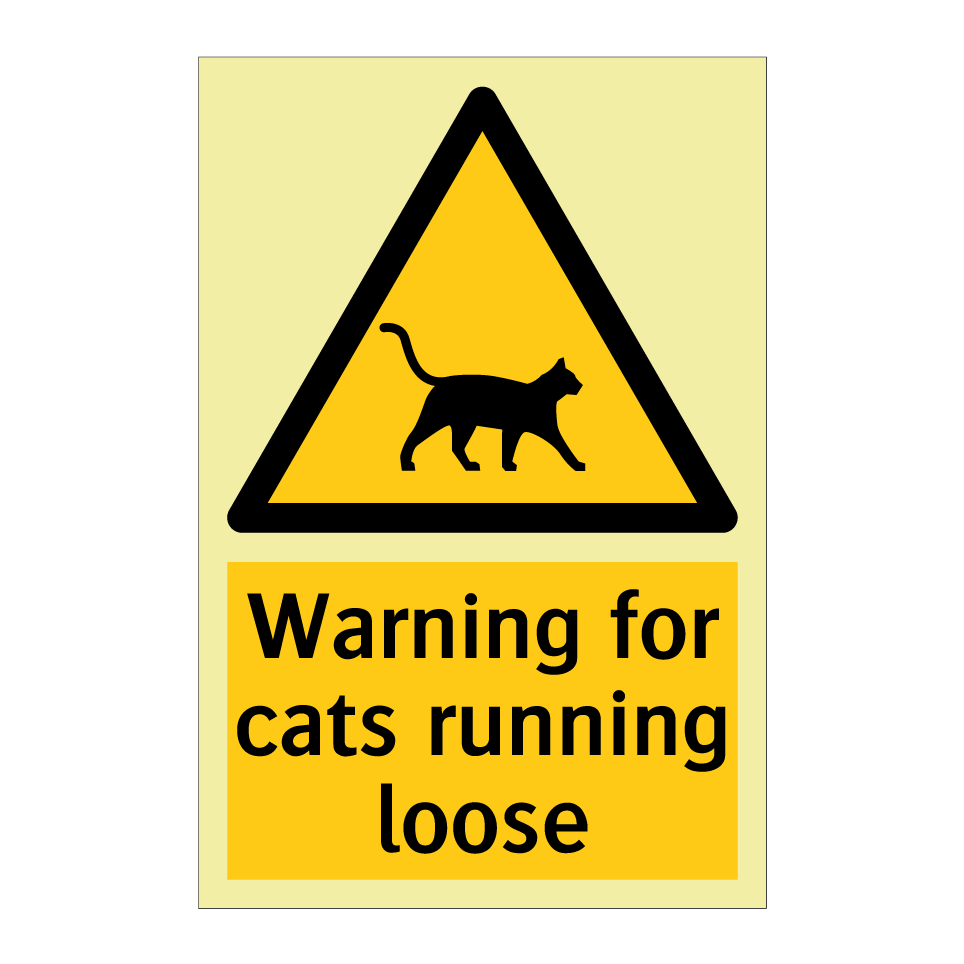 Warning for cats running loose