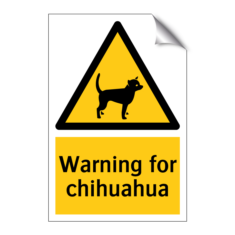 Warning for chihuahua