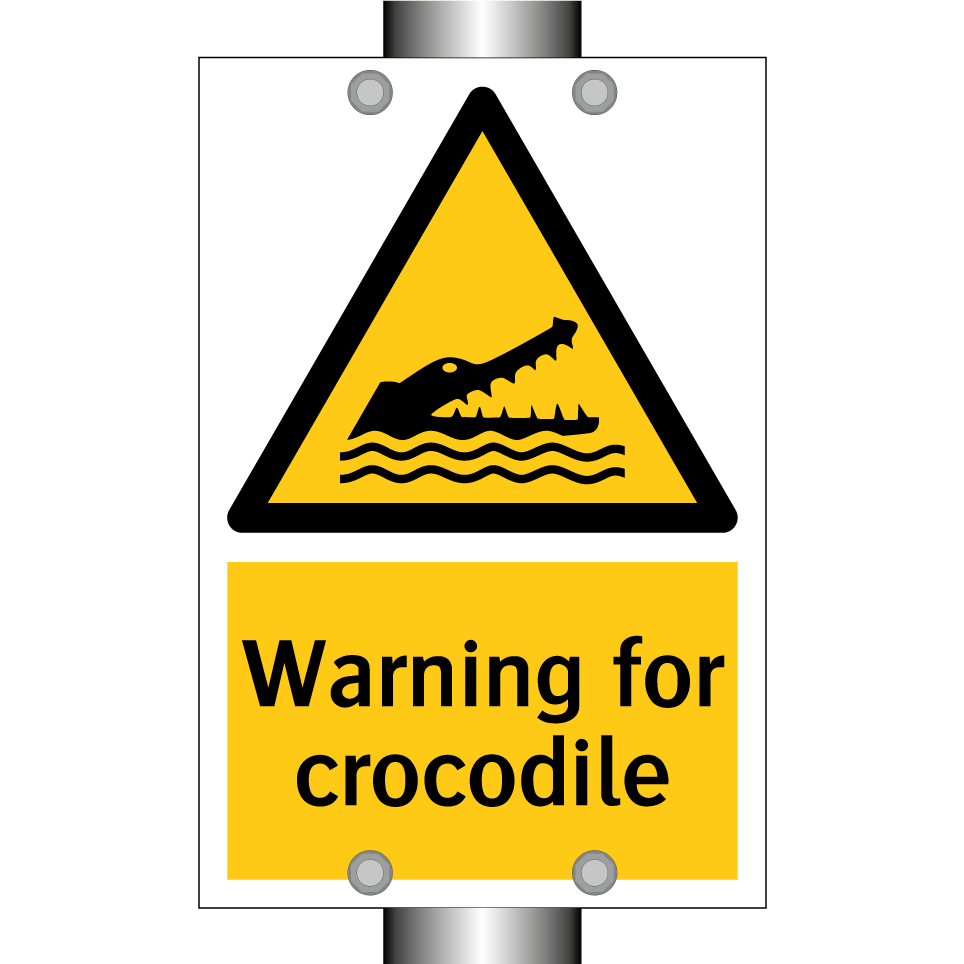 Warning for crocodile