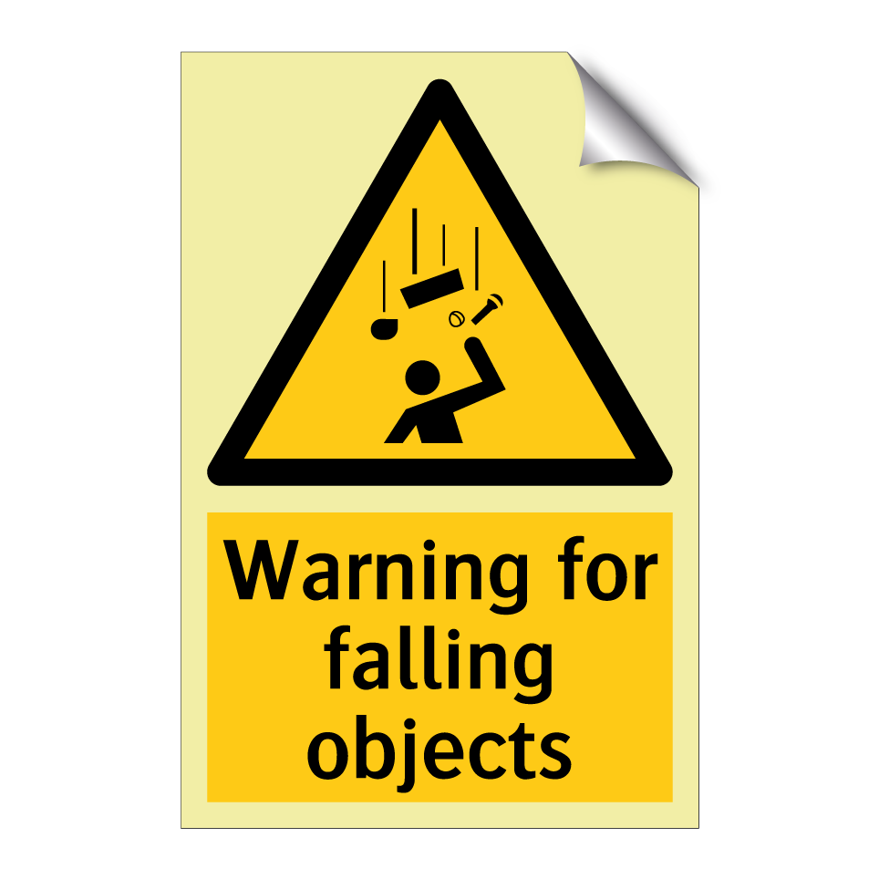 Warning for falling objects