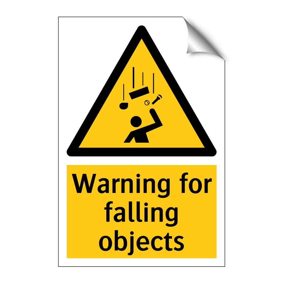 Warning for falling objects